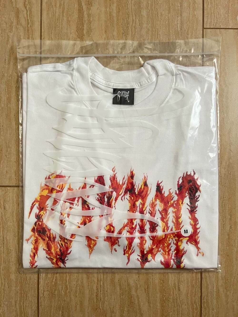 Revenge White Inferno Tee Size M